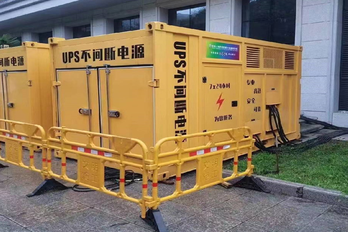 云县发电机租赁施工现场